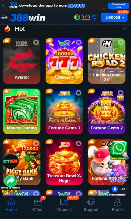 288 win game online real money